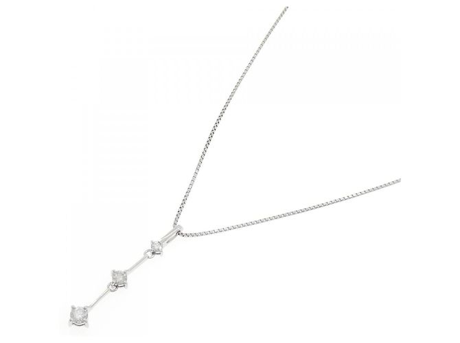 Autre Marque Collana in platino e diamanti Argento - vista 2