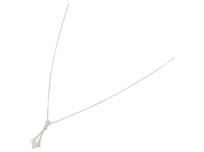 Autre Marque Collana in platino e diamanti Argento - vista 2