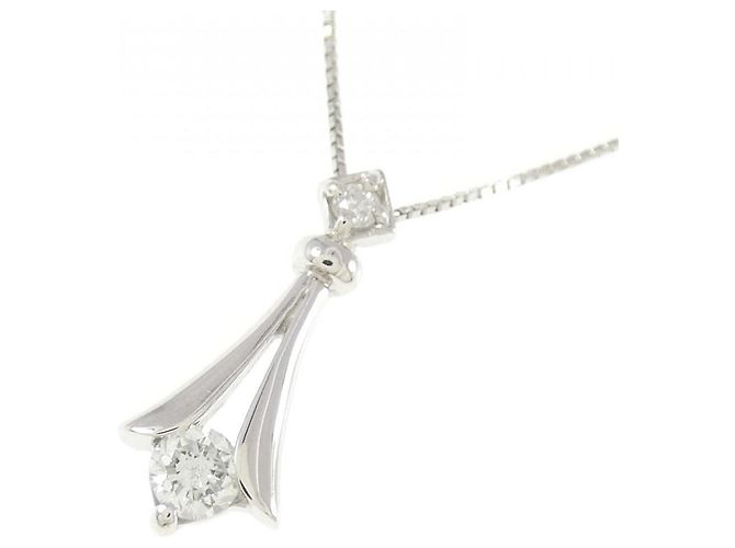 Autre Marque Collana in platino e diamanti Argento - vista 3