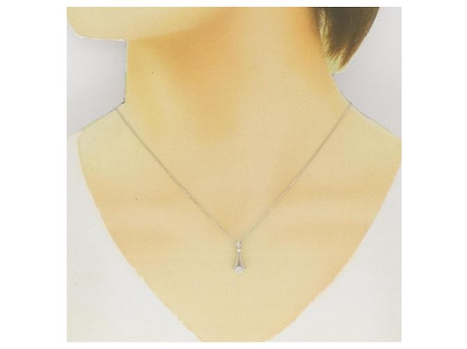 Autre Marque Collana in platino e diamanti Argento - vista 6