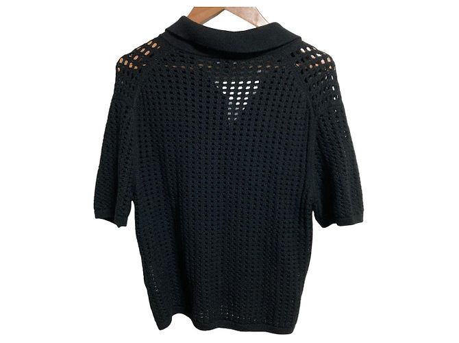 Strickhemd SUPER WOOL 2 Theory Schwarz - Ansicht 2