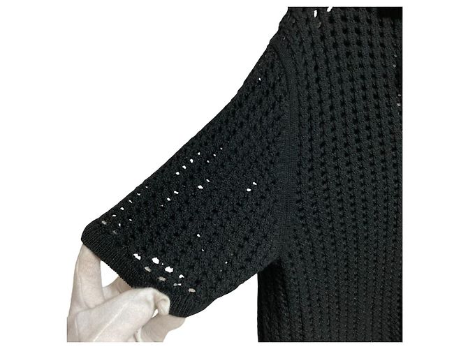 Strickhemd SUPER WOOL 2 Theory Schwarz - Ansicht 3