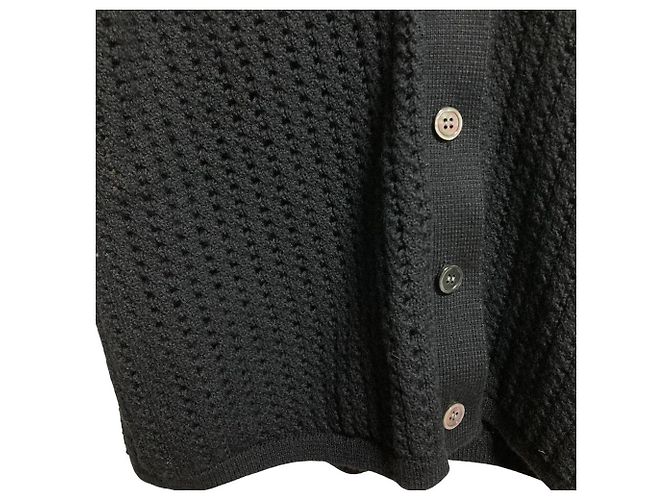 Strickhemd SUPER WOOL 2 Theory Schwarz - Ansicht 5