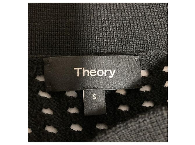 Strickhemd SUPER WOOL 2 Theory Schwarz - Ansicht 6