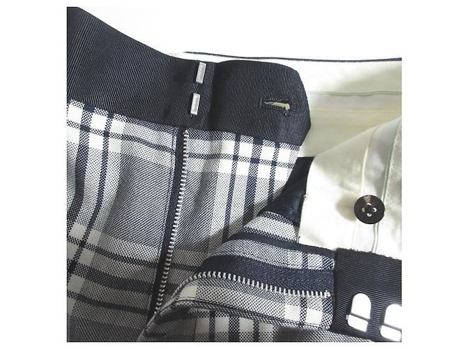 Autre Marque Calça curta xadrez de algodão Drawer Azul Azul marinho - vista 4