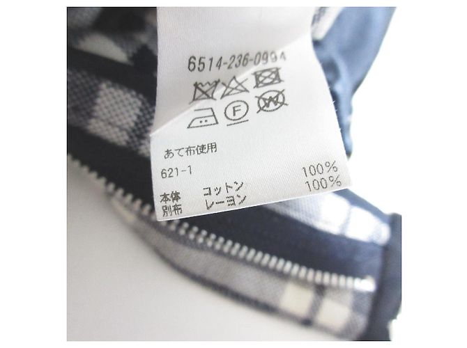 Autre Marque Calça curta xadrez de algodão Drawer Azul Azul marinho - vista 7