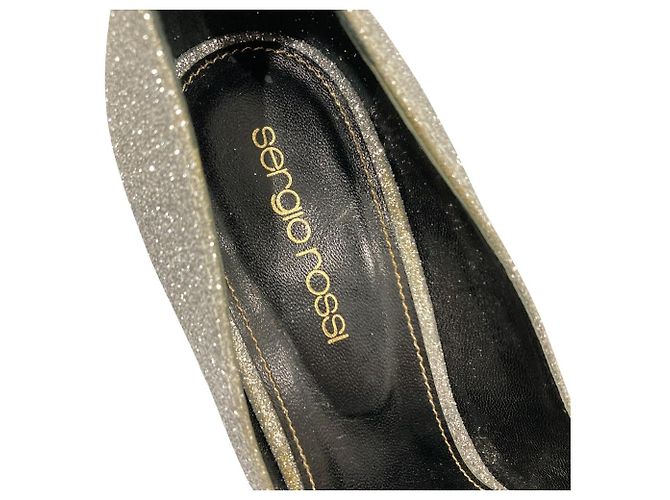 Autre Marque Décolleté glitter Sergio Rossi Argento - vista 6