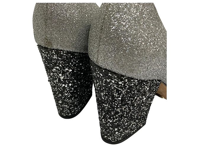 Autre Marque Décolleté glitter Sergio Rossi Argento - vista 7