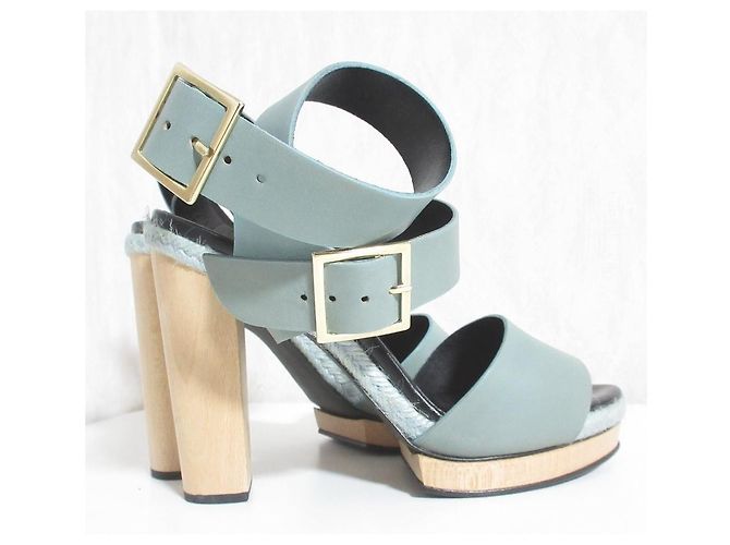 Autre Marque Sandali in pelle Pierre Hardy Blu Blu chiaro - vista 2