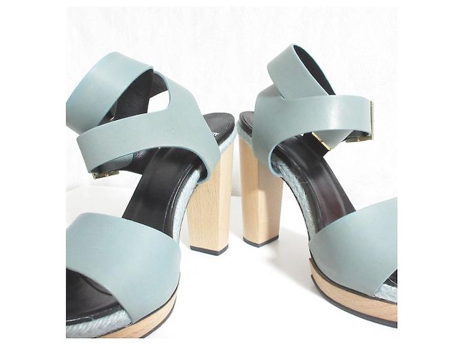Autre Marque Sandali in pelle Pierre Hardy Blu Blu chiaro - vista 5