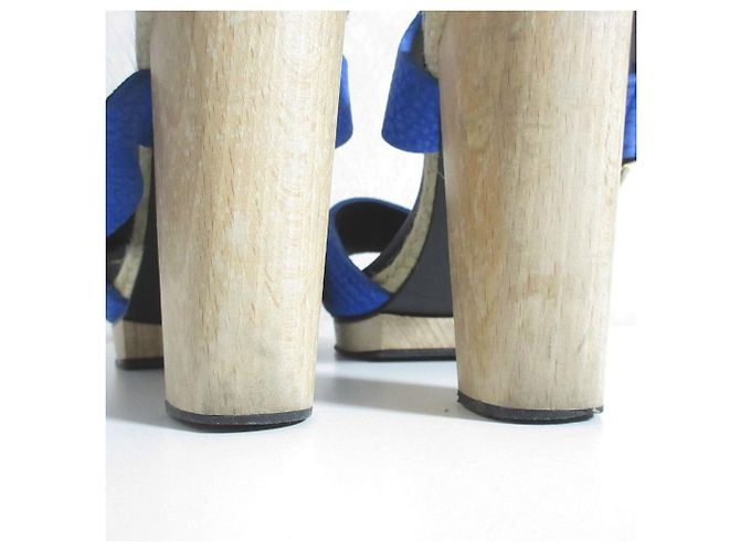 Autre Marque Pierre Hardy Holzabsatz-Sandalen Blau - Ansicht 10