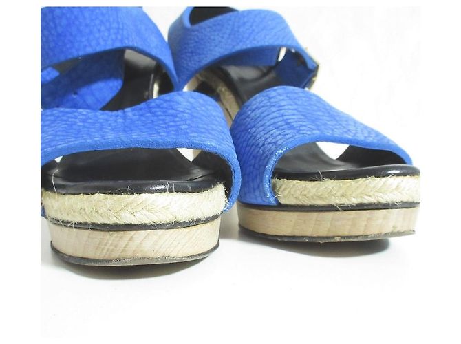 Autre Marque Pierre Hardy Holzabsatz-Sandalen Blau - Ansicht 3