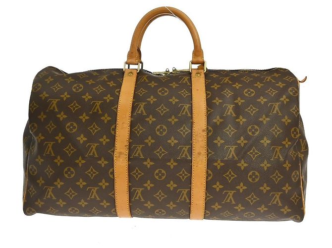Louis Vuitton Keepall Monogram Canvas 50 Marrone - vista 2