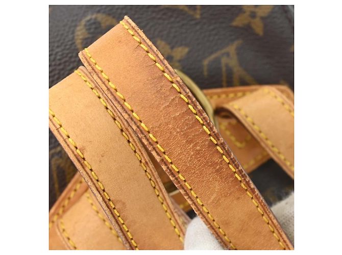 Louis Vuitton Vintage Montsouris Monogram Canvas MM Marron - vue 6