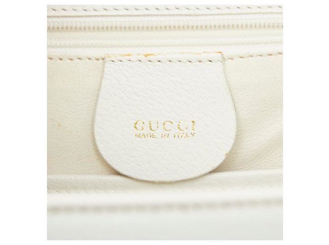 Borsa a mano Gucci Bamboo Borsa a tracolla Bianco - vista 13