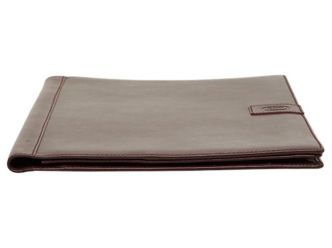 Portadocumenti in pelle bordeaux Gucci Rosso Bordò - vista 3