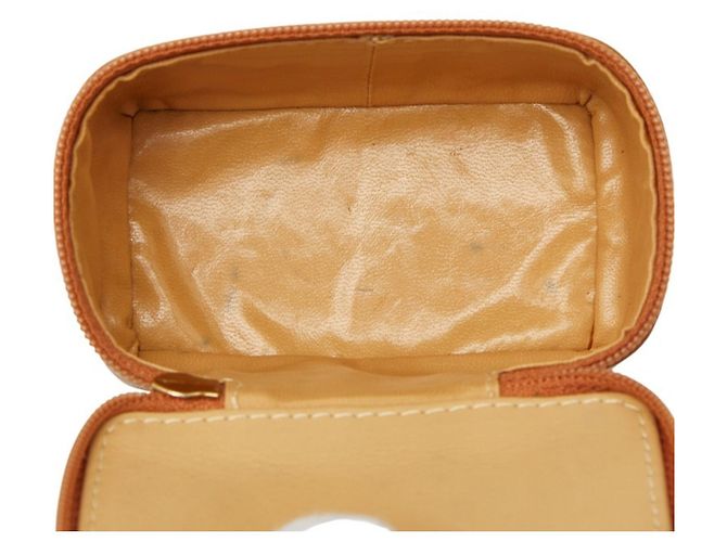 Pochette Vanity Case in pelle marrone Christian Dior - vista 6