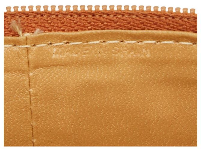Pochette Vanity Case in pelle marrone Christian Dior - vista 8