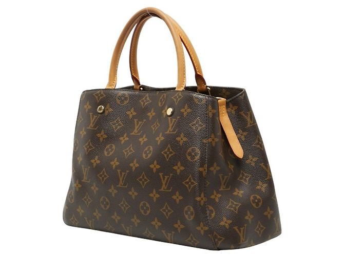 Louis Vuitton Monogram Montaigne MM Handtasche Braun - Ansicht 2