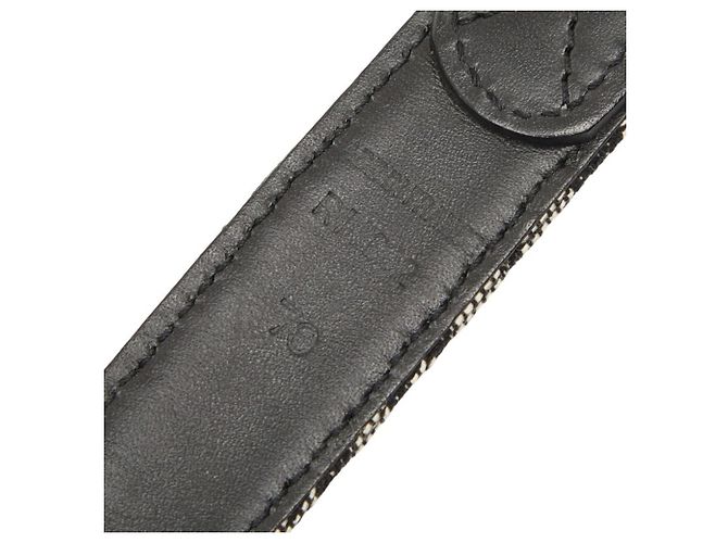 Christian Dior Dior Trotter Gürtel mit CD-Logo-Schnalle Schwarz Weiß - Ansicht 6