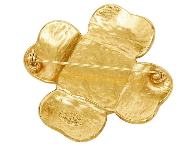 Spilla Vintage Chanel Coco Mark D'oro - vista 2