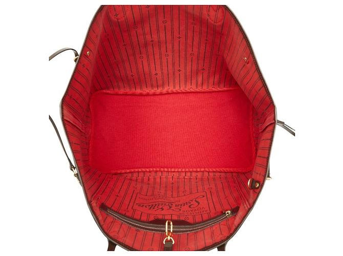 Bolsa Tote Louis Vuitton Damier Neverfull GM Marrom - vista 9