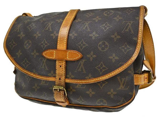 Louis Vuitton Saumur Monogram Canvas 30 Marrone - vista 2