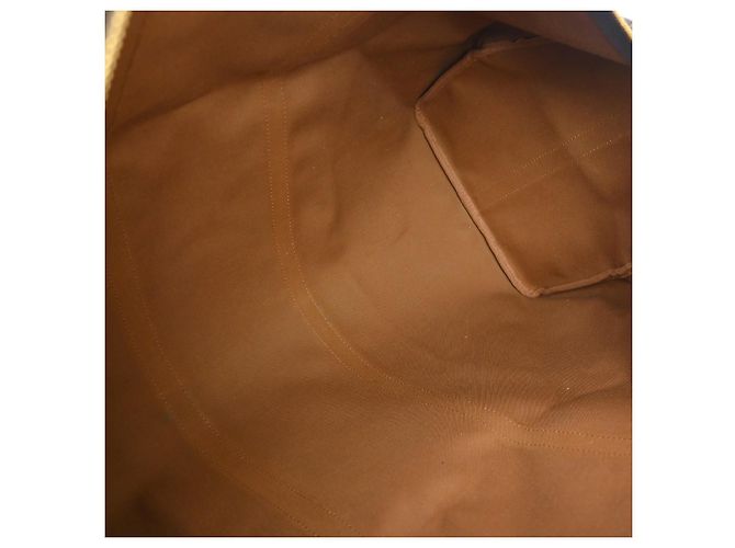 Louis Vuitton Keepall Bandouliere Monogram Canvas 60 Marrone - vista 3