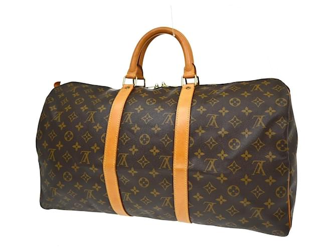 Louis Vuitton Keepall Monogram Canvas 50 Marrone - vista 2