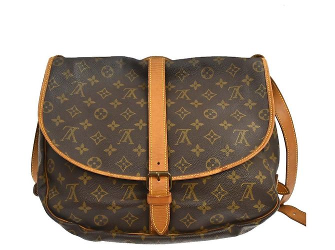 Louis Vuitton Saumur Monogram Canvas 35 Marrone - vista 2