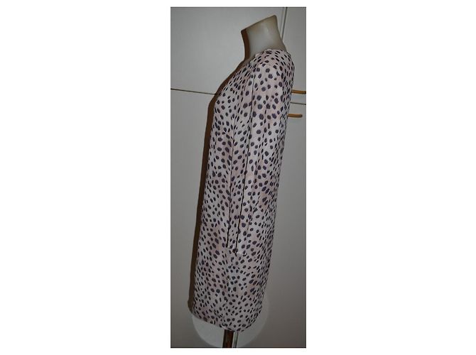 Autre Marque Blugirl Folies Abito a Pois Rosa e Nero - vista 2