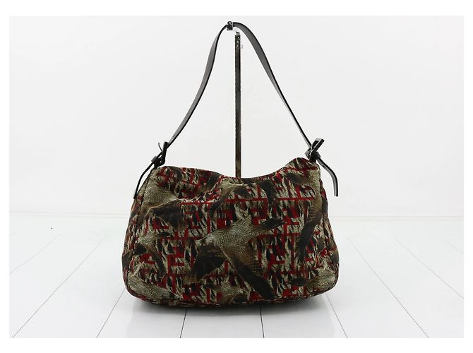 Fendi Mamma Baguette Tasche Canvas Motiv Bird medium Mehrfarben - Ansicht 2