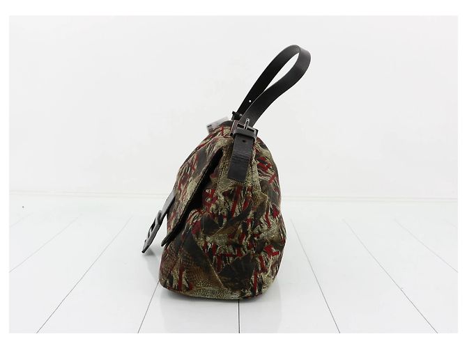 Fendi Mamma Baguette Tasche Canvas Motiv Bird medium Mehrfarben - Ansicht 3