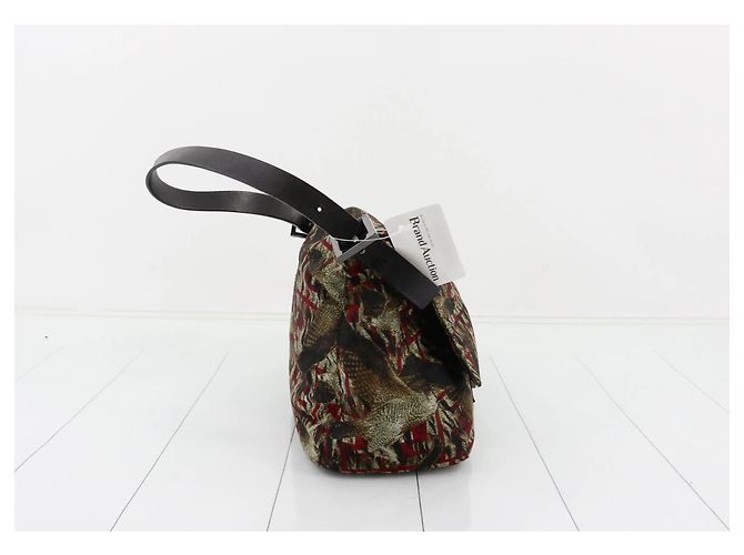 Fendi Mamma Baguette Tasche Canvas Motiv Bird medium Mehrfarben - Ansicht 4