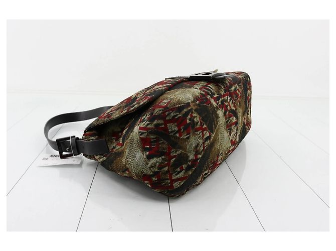 Fendi Mamma Baguette Tasche Canvas Motiv Bird medium Mehrfarben - Ansicht 5