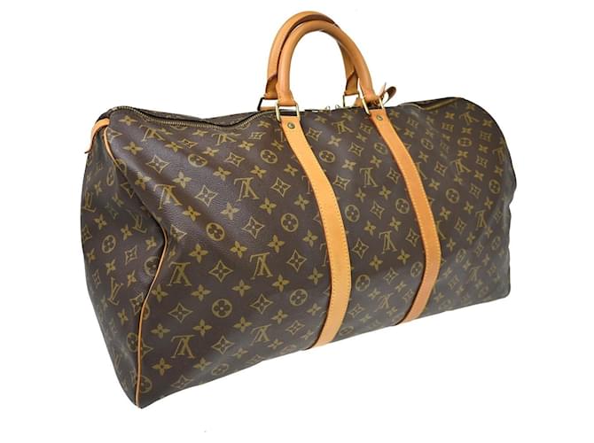 Louis Vuitton Keepall Monogram Canvas 55 Marrone - vista 2