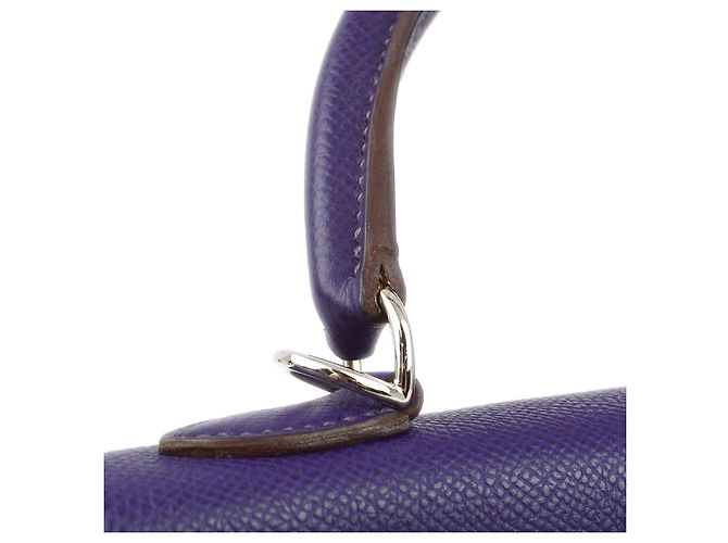 Hermès Hermes Kelly Purple Epsom con Hardware Palladium 25 Porpora - vista 6
