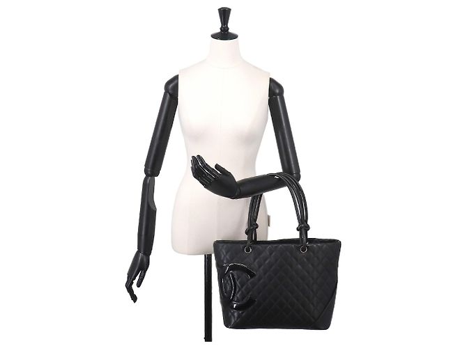 Chanel Cambon Line Large Tote Handtasche Schwarz - Ansicht 10