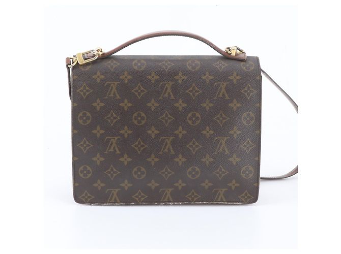 Louis Vuitton Monogram Monceau Ledertasche Braun Monogramm - Ansicht 4