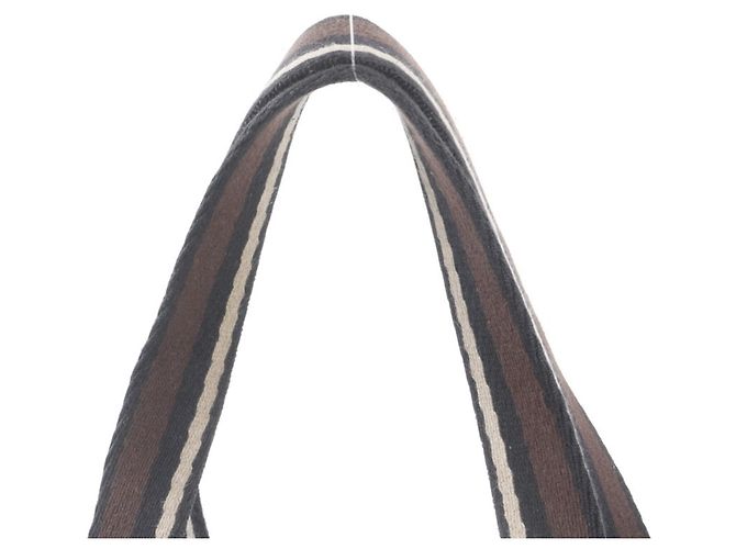 Hermès Borsa Tote Hermes Troca Horizontal MM in pelle e tela Nero - vista 2