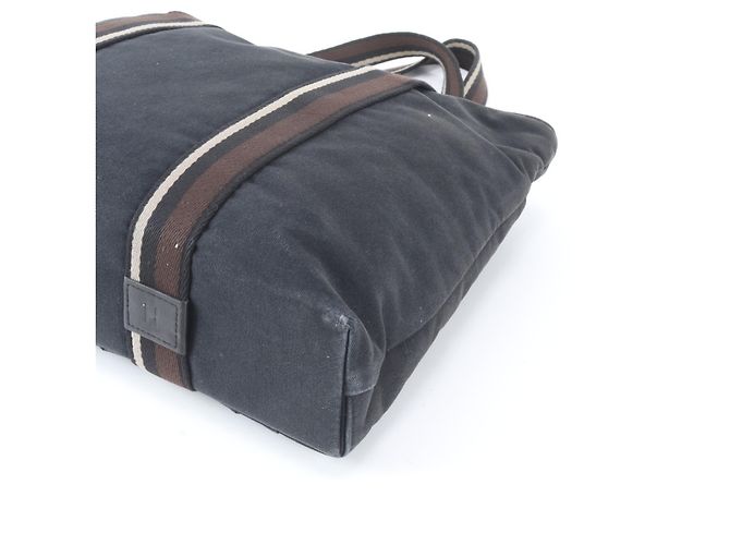 Hermès Borsa Tote Hermes Troca Horizontal MM in pelle e tela Nero - vista 4