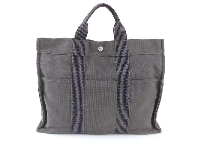 Hermès Borsa Tote Hermes Herline MM Nero - vista 3