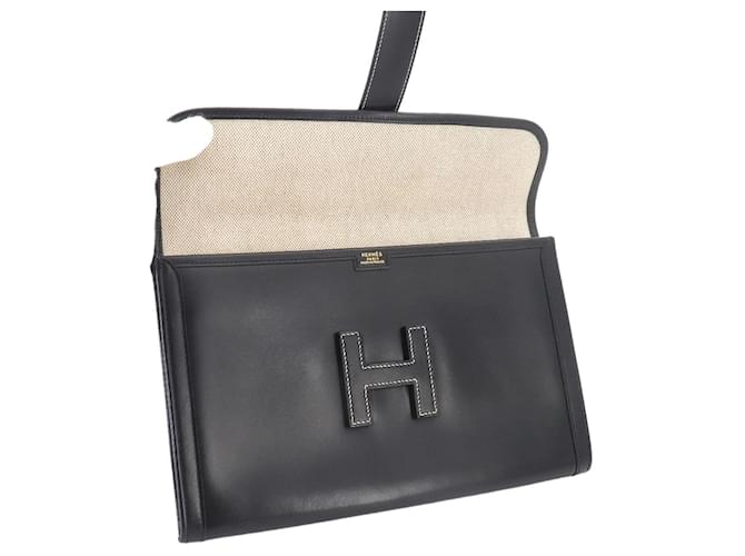 Hermès Clutch Hermes Jige PM Nero - vista 6