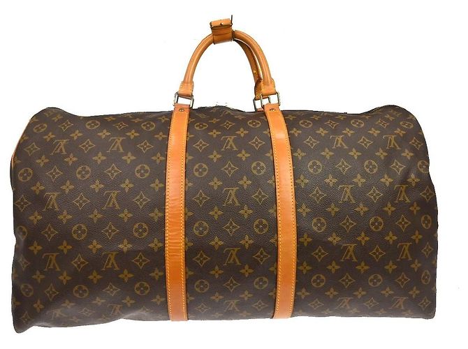 Louis Vuitton Keepall Monogram Canvas 60 Marrone - vista 2