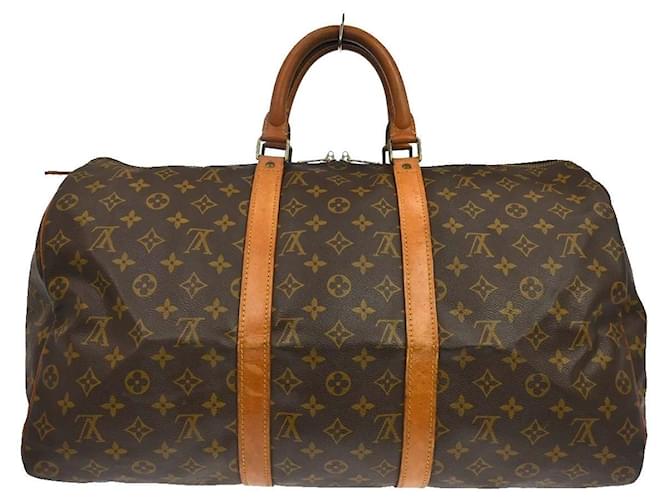 Louis Vuitton Keepall Monogram Canvas 50 Marrone - vista 2