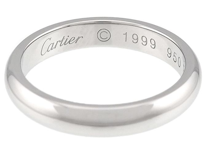 Cartier 1895 Classic Ring aus Platin - Ansicht 3