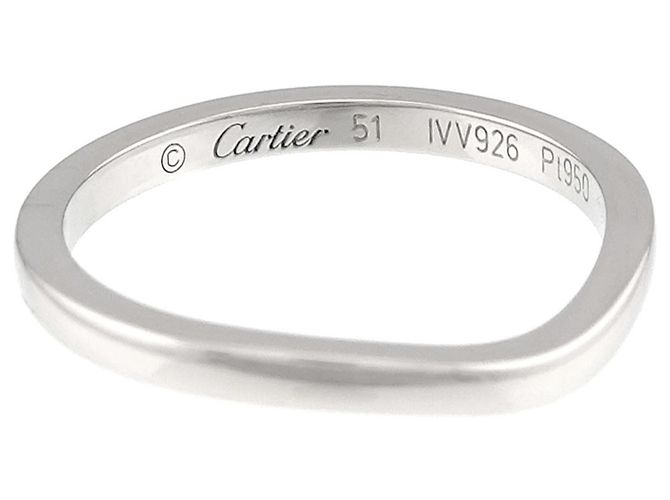 Cartier Ballerina Curve Ring aus Platin - Ansicht 3