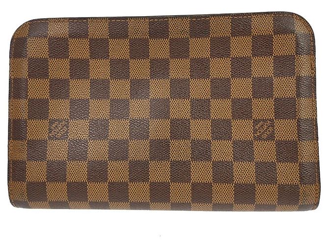Louis Vuitton Pochette Saint Louis Damier Ebene Marrone - vista 2