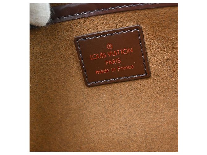 Louis Vuitton Pochette Saint Louis Damier Ebene Marrone - vista 4