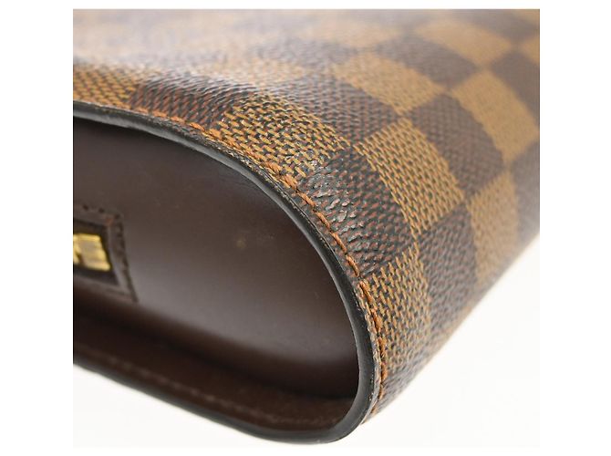Louis Vuitton Pochette Saint Louis Damier Ebene Marrone - vista 7